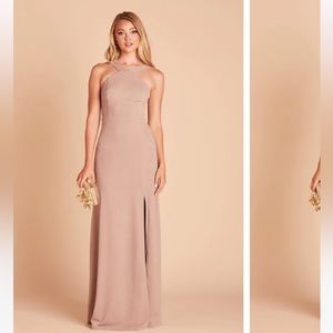 Birdie Grey Gene Dress Bridesmaid Crepe Taupe Small